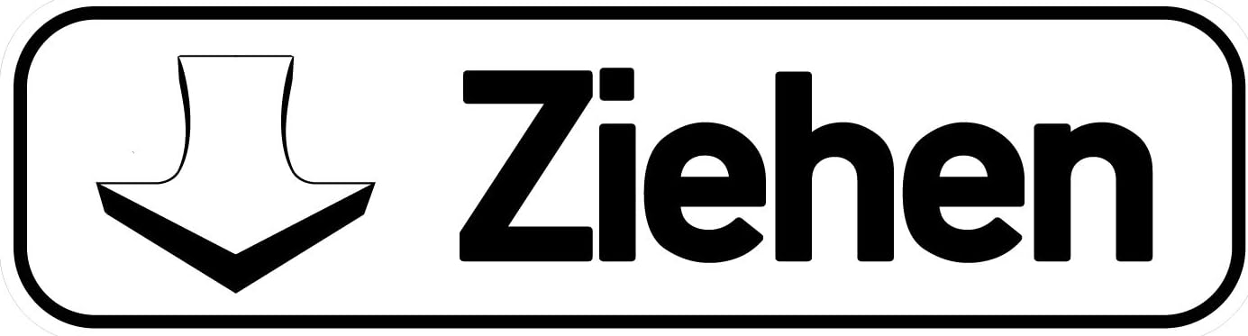 ziehen schild